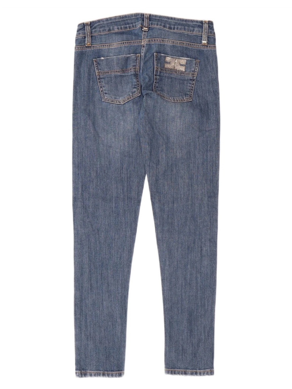 ELISABETTA FRANCHI Womens Skinny Jeans W28 L30 Blue Cotton